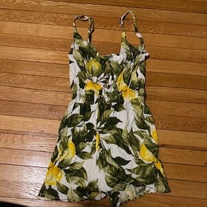 Yellow Floral Women's Sundress